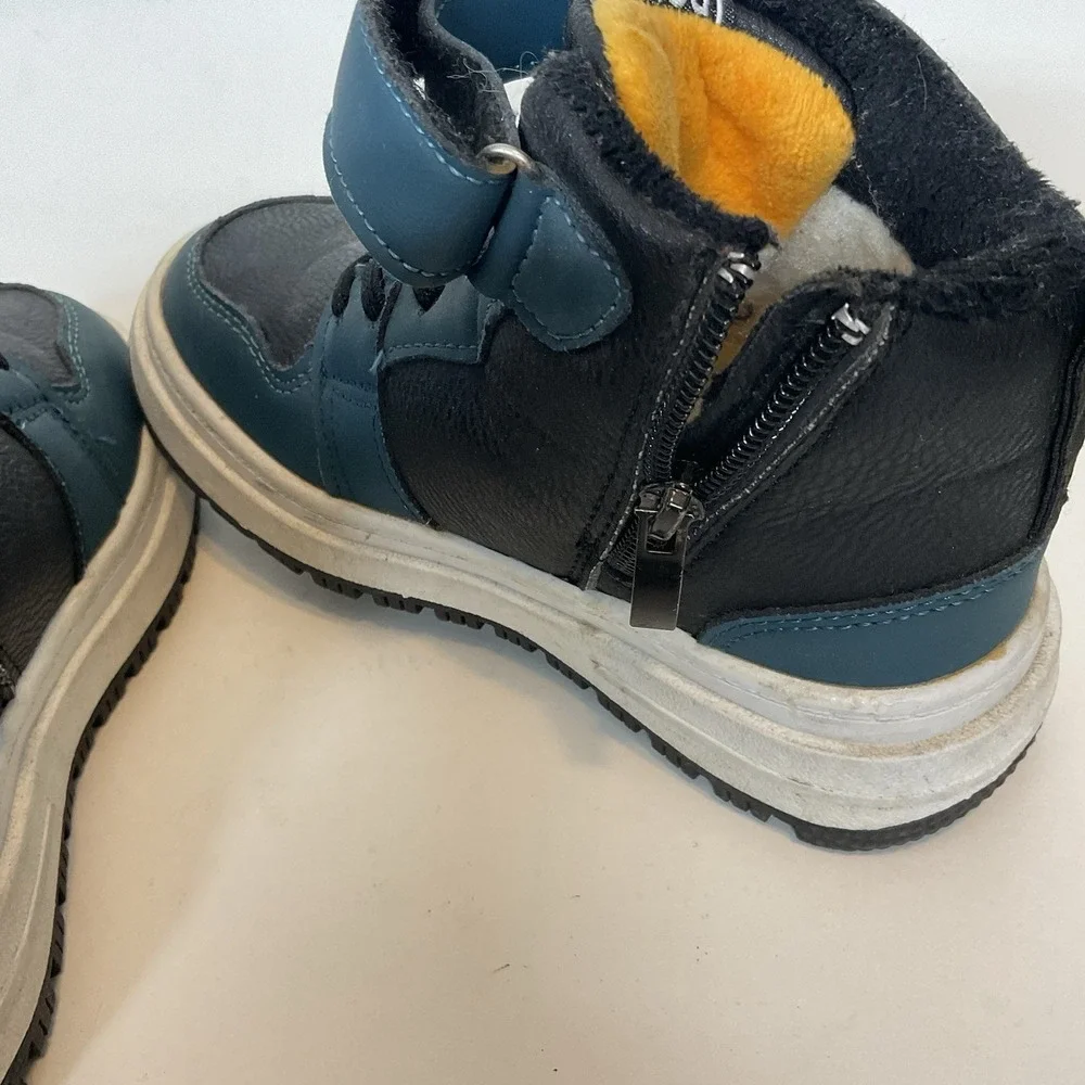 Kids Youth Novice High Winter Snow Boots Kids Size 12 (28)‎ Teal Yellow Black